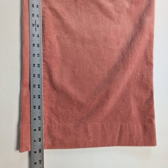 Banana Republic Rivoli Pleated Corduroy Pant Size 16 Velvety Pink High Rise - Picture 8 of 10